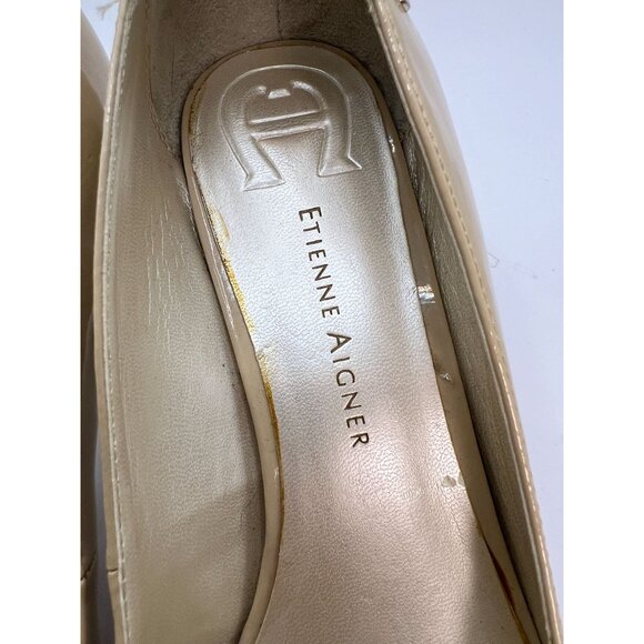 Aigner Taupe Patton Shoe Pump Women 8.5M - Picture 2 of 8